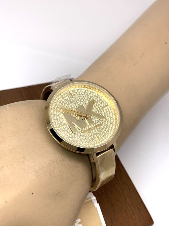 Michael Kors Women\'s Watch MK4469 Gemmed Bangle Quartz Gold Stainless Steel 38mm main image 12